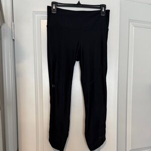 Under Armour 7/8 Jet Black Athletic Leggings